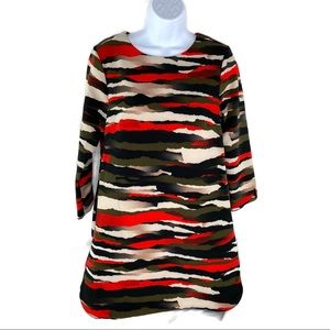 H & M Sheath Dress size 8 Horizontal Print